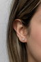 Heliophilia Silver Pendientes de Plata de Ley 925 con Oro Rosa y Circón